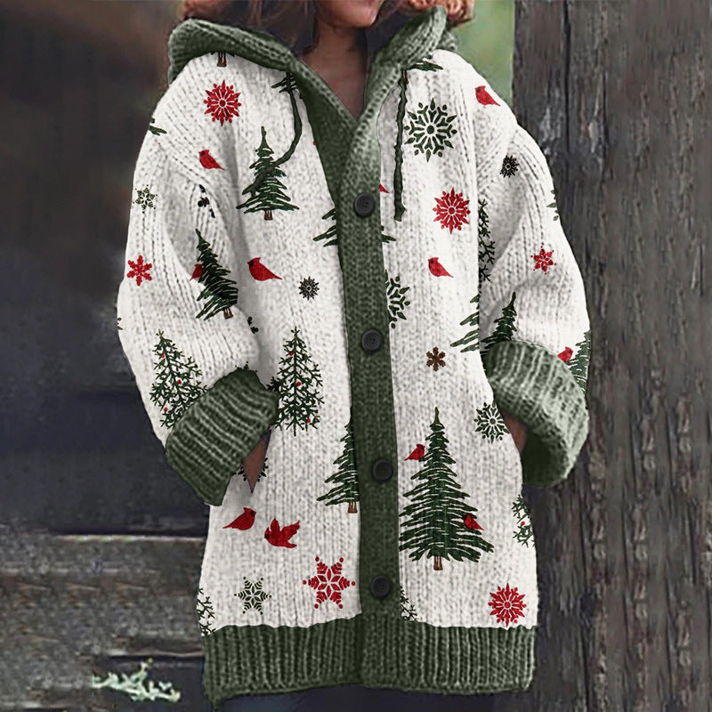 Cardigan Matin de Noël Nostalgique