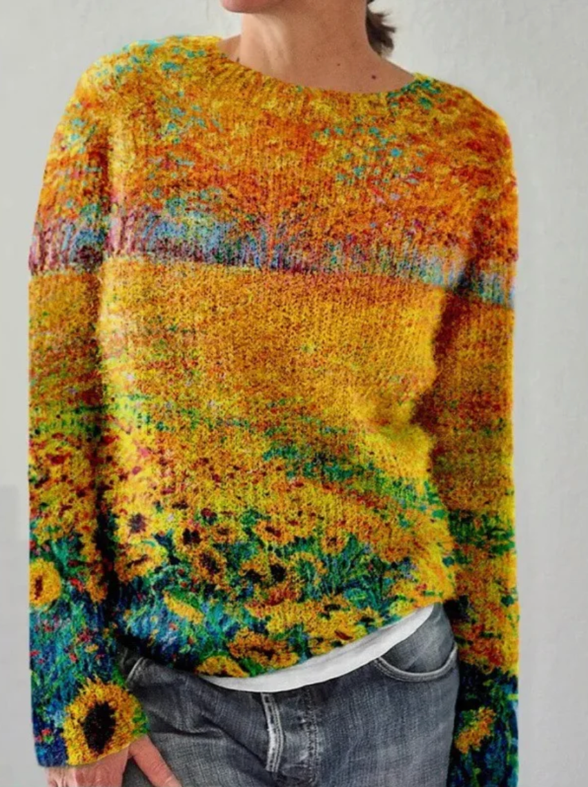 Pull Champs de Tournesols